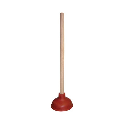 Plunger Toilet Flat 5 In Red Rubber