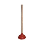 Plunger Toilet Flat 5 In Red Rubber