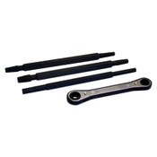 Seat Wrench Kit Four Piece Includes Hex, Small Square, Large Square, and Ratchet Wrench