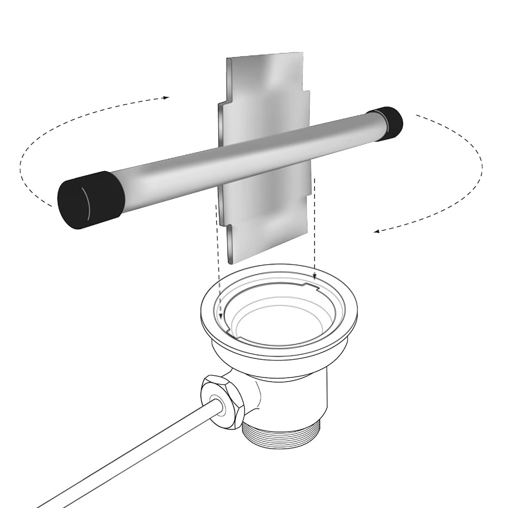 Lever/Twist Waste Drain Tool