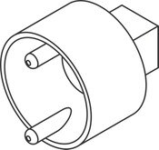 Wrench for Vandal Resistant 1/2 Inch Capnut Socket Driver Assembly, Acorn