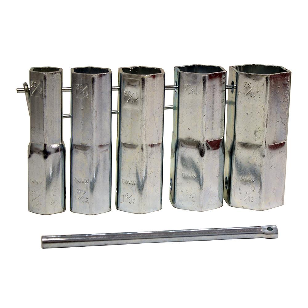 Shower Valve Socket Wrench Set 5 Pieces, Cowbells