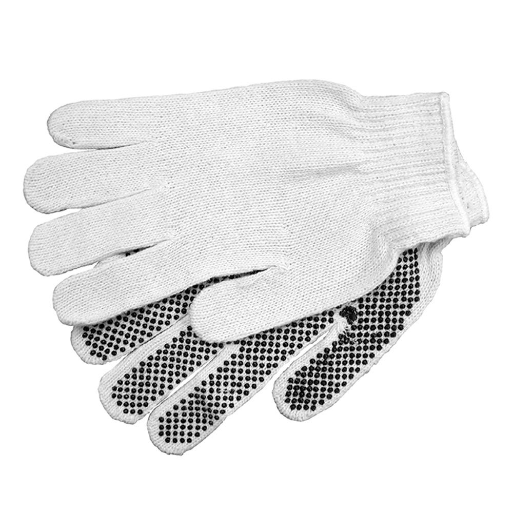 Gloves Star Gripper Polycotton Pair Off White Ambi Pattern