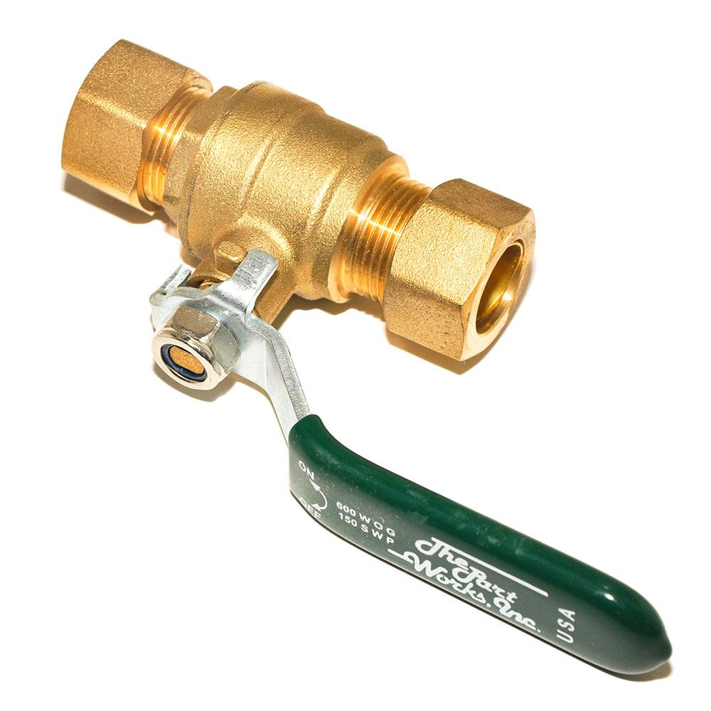 Valve Ball Full Port 1/2 Comp Domestic Lead Free