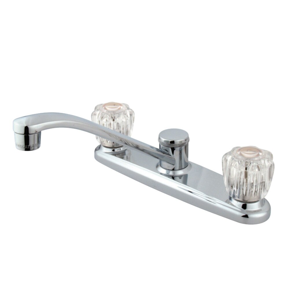 Faucet Kitchen Two Handle Crystal Knob 8 In Cc