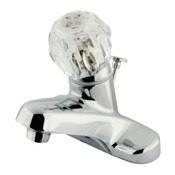 Faucet Lavatory Single Handle Acrylic With Pop Up Import