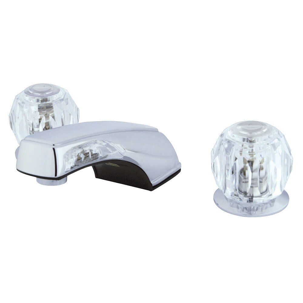Faucet Lavatory Wide Spread Crystal Handle Import