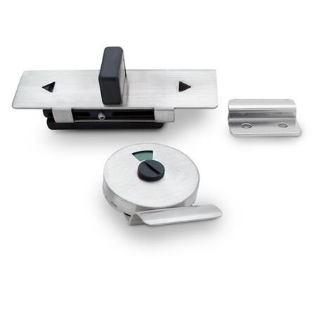 Slide Latch With Keeper Indicator And Door Pull
