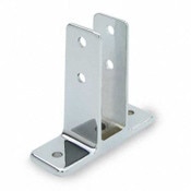 Urinal Screen Bracket Two Ear, 1 Inch Panel, 3 1/2 Inch Tall
