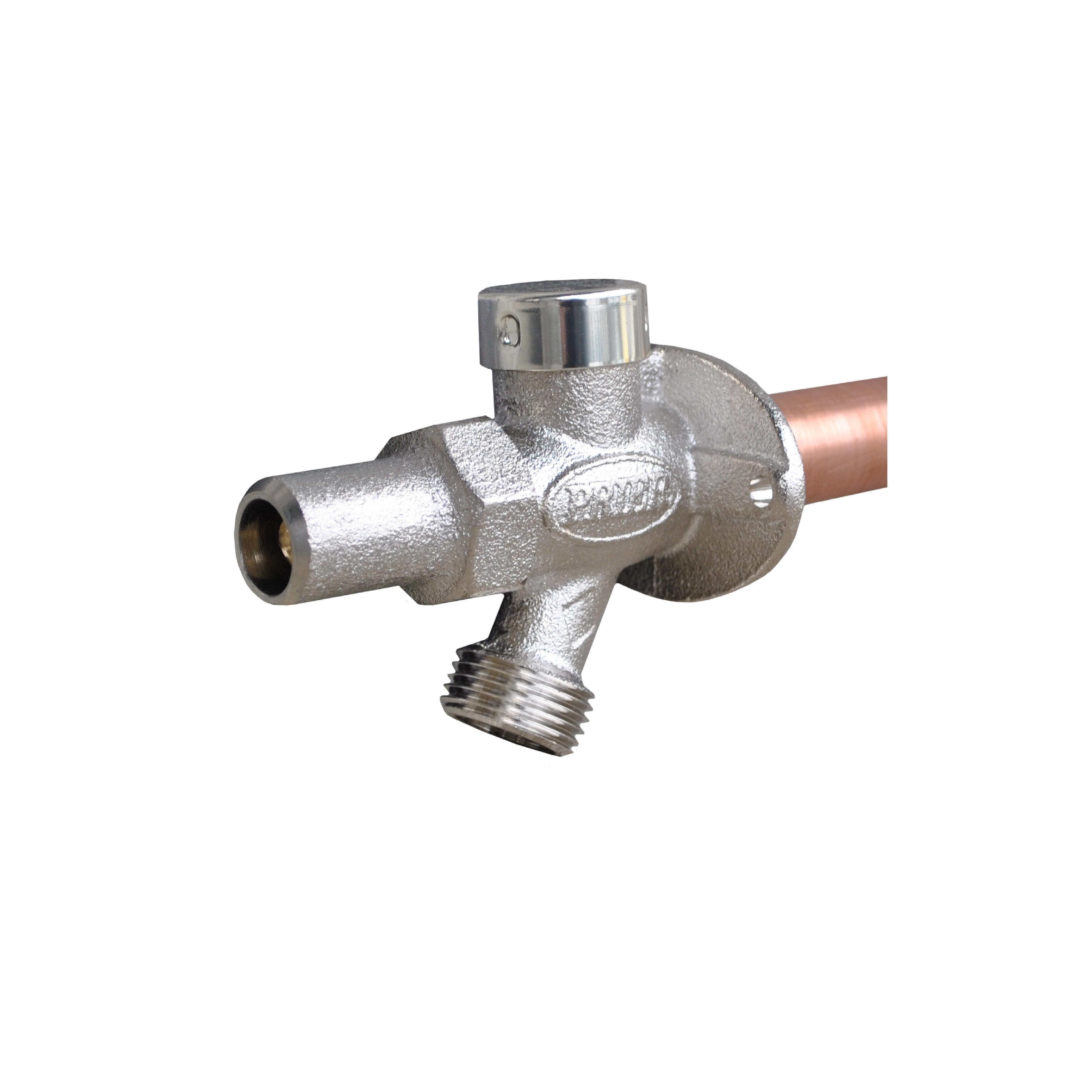 22 In 1/2 In Crimp Pex Loose Key Quarter Turn Wall Faucet