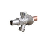 18 Inch 3/4 Inch MIP and 1/2 FIP Vandal Resistant Anti-Siphon Loose Key Quarter Turn Wall Faucet